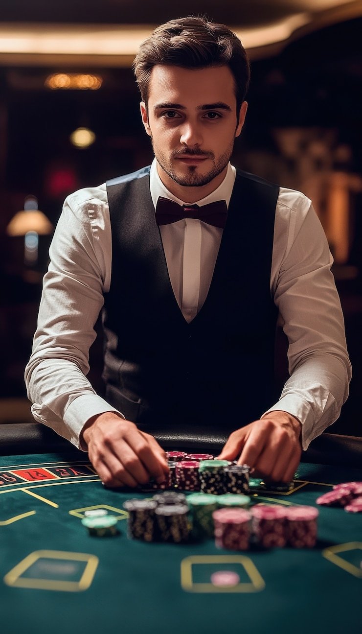 hitamqq login live-dealer blackjack table with professional dealer broadcasting from studio